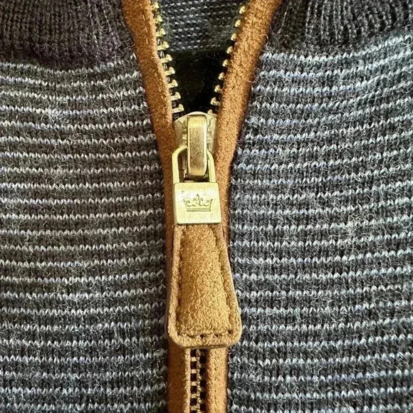 Peter Millar Blue Zip Up Sweater - Picture 4 of 12